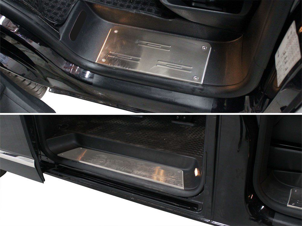Volkswagen Caravelle Uyumlu T6 Kapı Eşiği 3 Parça Krom 2015 Ve So
