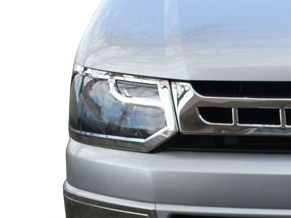 Volkswagen Caravelle Uyumlu T5.5 Far Çerçevesi 2 Parça Krom 2010-