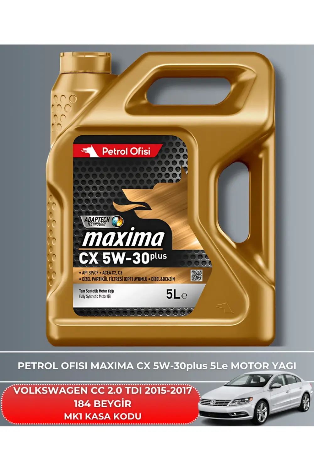 VOLKSWAGEN CC 2.0 TDI 2015-2016-2017 184 BEYGİR FİLTRE - YAĞ BAKI