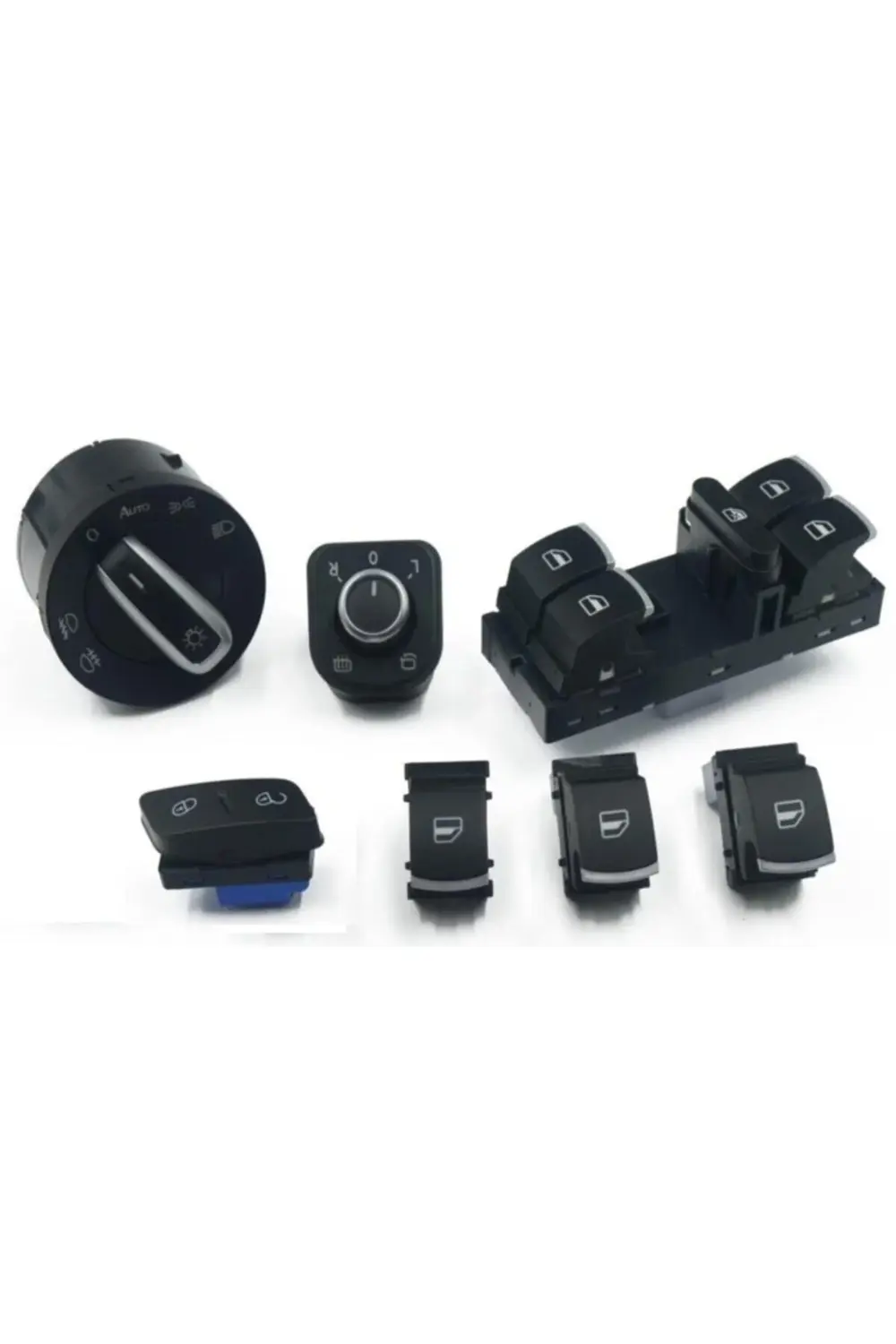 Volkswagen Cc Cam Far Ayna Sis Anahtarı Düğme Seti Krom 2008--201