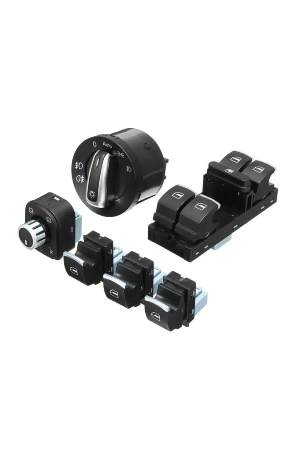 Volkswagen Cc Far Açma Cam Düğmesi Anahtarı Takımı 2009--2016