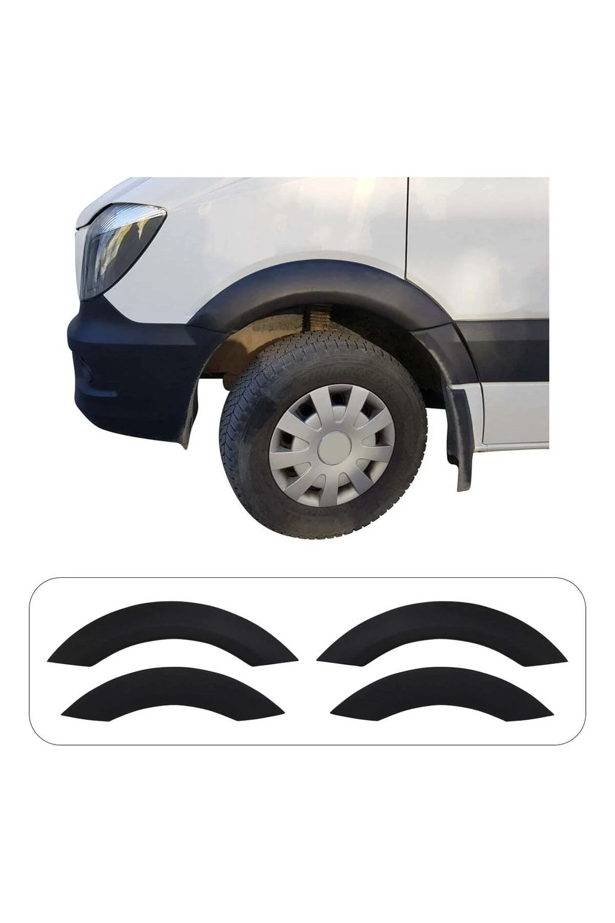 Volkswagen Crafter 2006-2017 Uyumlu Çamurluk Dodik Seti 4 Parça ABS Mat Siyah Volkswagen Crafter 2006-2017 Uyumlu Çamurluk Dodik Seti 4 Parça ABS Mat Siyah