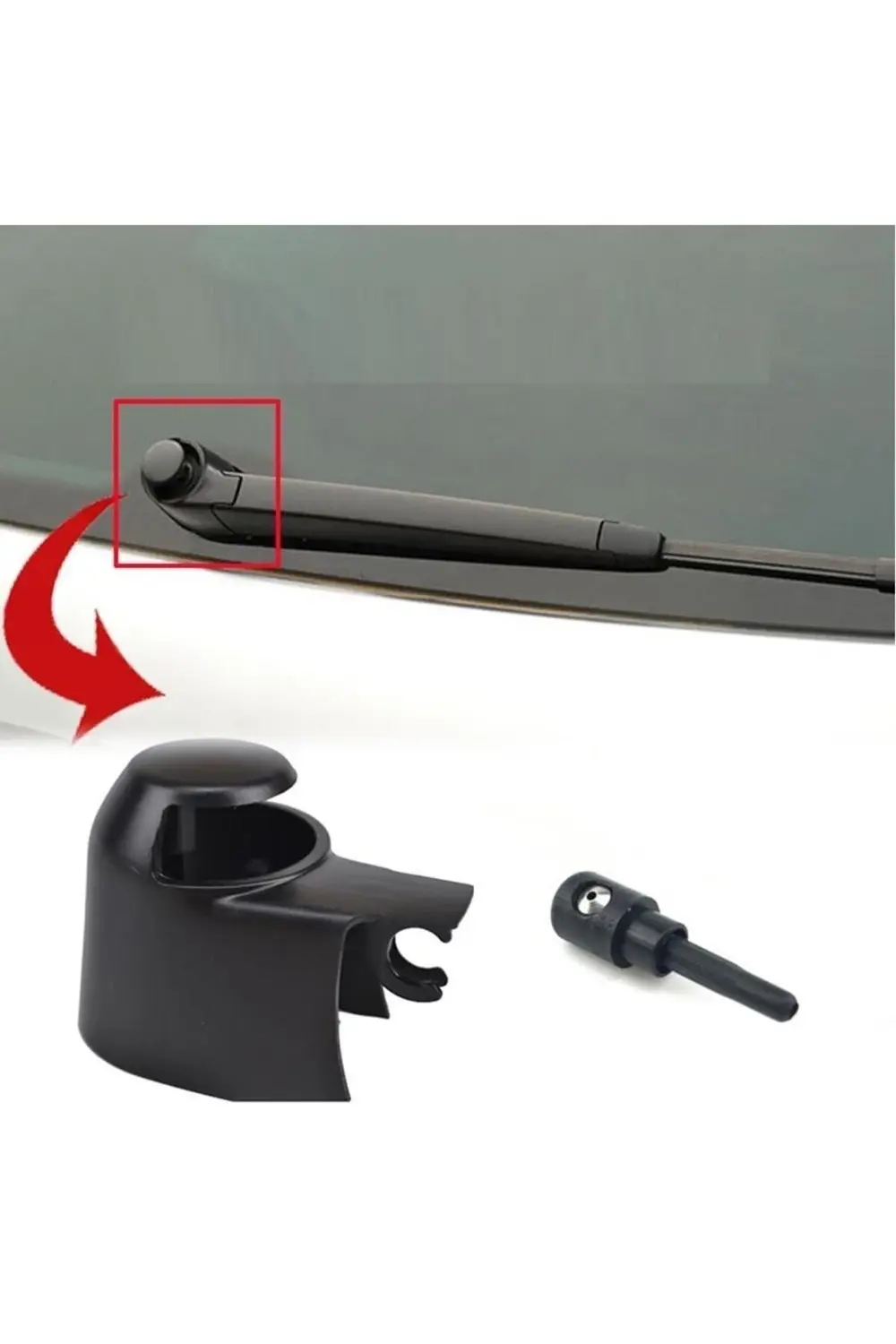 Volkswagen Golf 6 Arka Silecek Kapağı + Su Atma Memesi 2009--2013