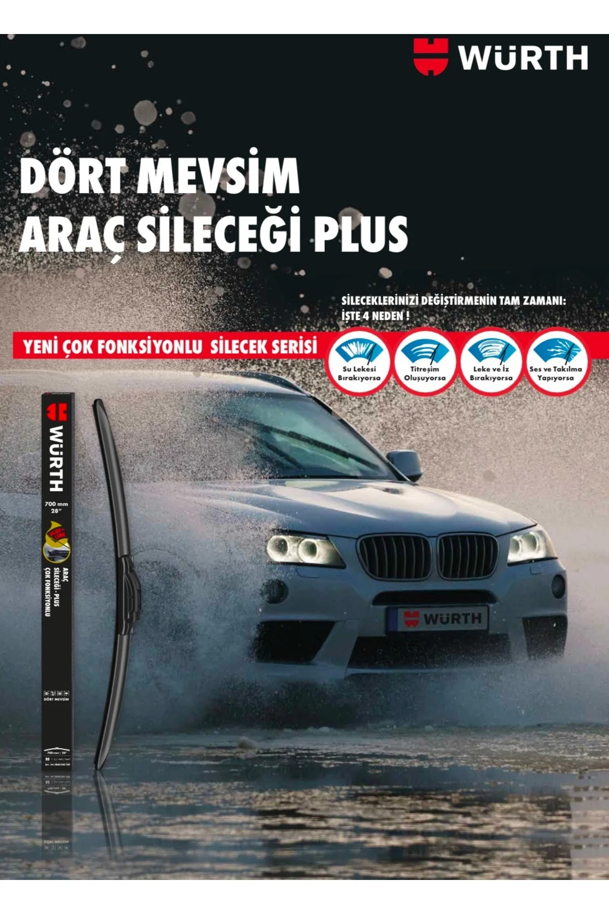 Volkswagen Golf 6 Muz Ön Cam Silecek Takımı 2008-2012 Model Uyumludur Fiyatı, Yorumları ve Özellikleri