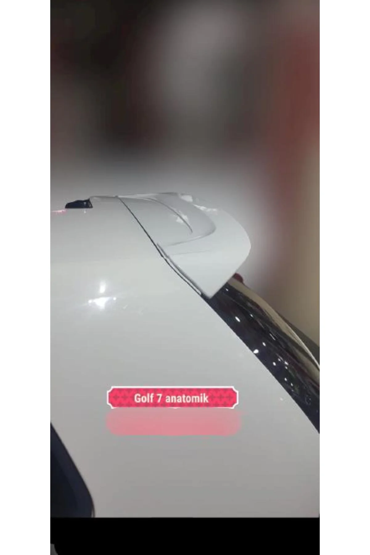 VOLKSWAGEN GOLF 7 2013-2017 ASTARLI ANATOMİK SPOİLER VOLKSWAGEN GOLF 7 2013-2017 ASTARLI ANATOMİK SPOİLER