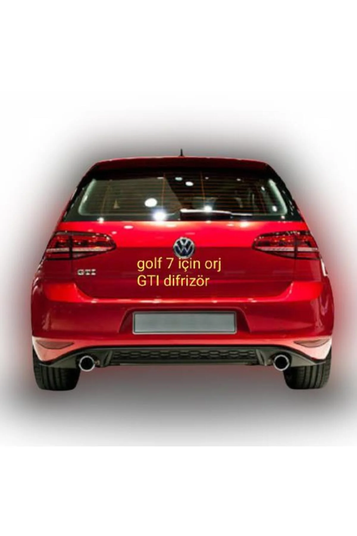 VOLKSWAGEN GOLF 7 2013-2017 ASTARLI GTI ORJİNAL DİFÜZÖR