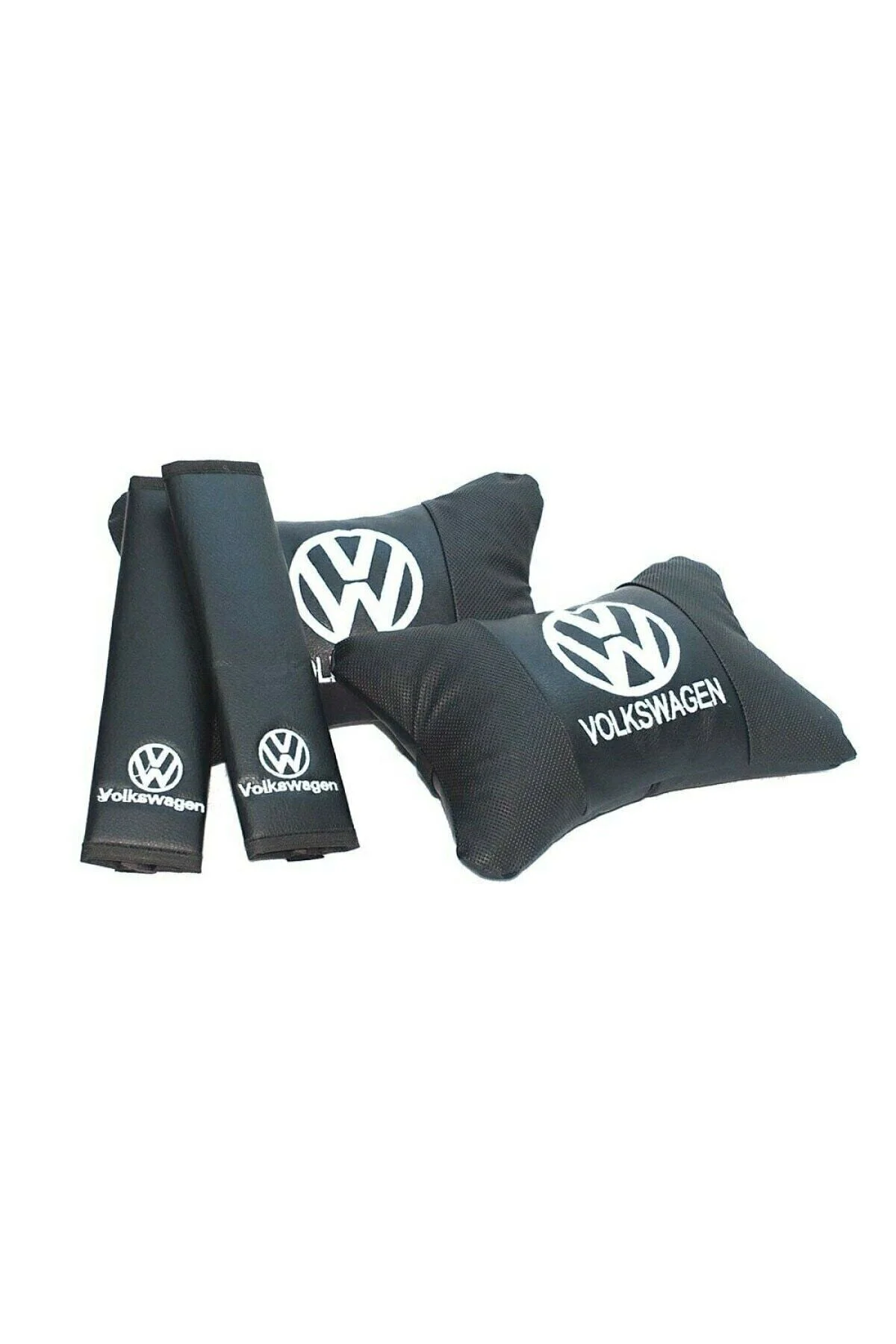 Volkswagen Golf 7 2013 Ve Sonrası Lüks Lüks Boyun Yastığı Ve Kemer Kılıfı Set - Görsel 5