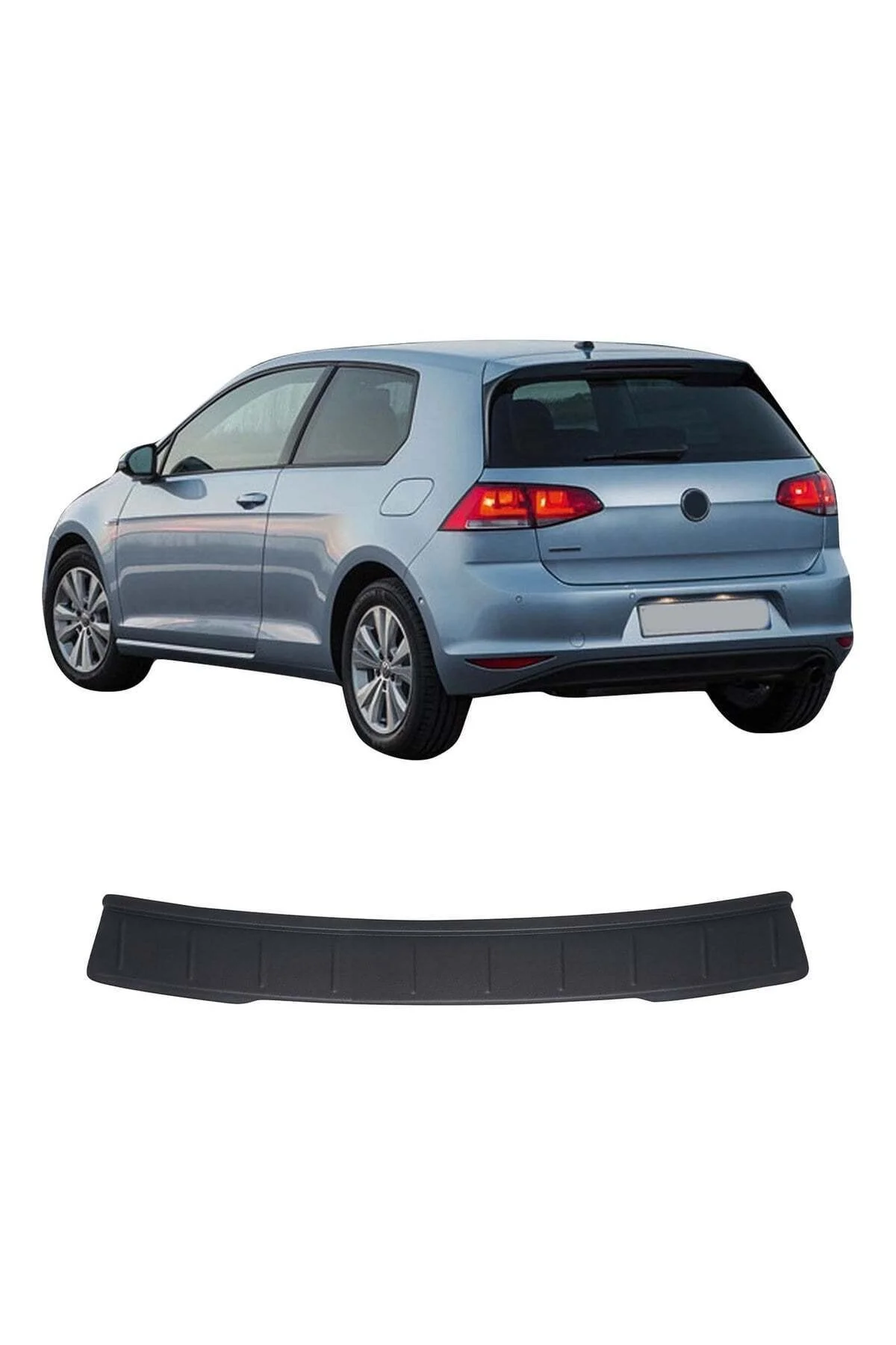Volkswagen Golf 7 2013-2021 Uyumlu Arka Tampon Eşiği Koruma ABS Parlak Siyah Volkswagen Golf 7 2013-2021 Uyumlu Arka Tampon Eşiği Koruma ABS Parlak Siyah - Görsel 2