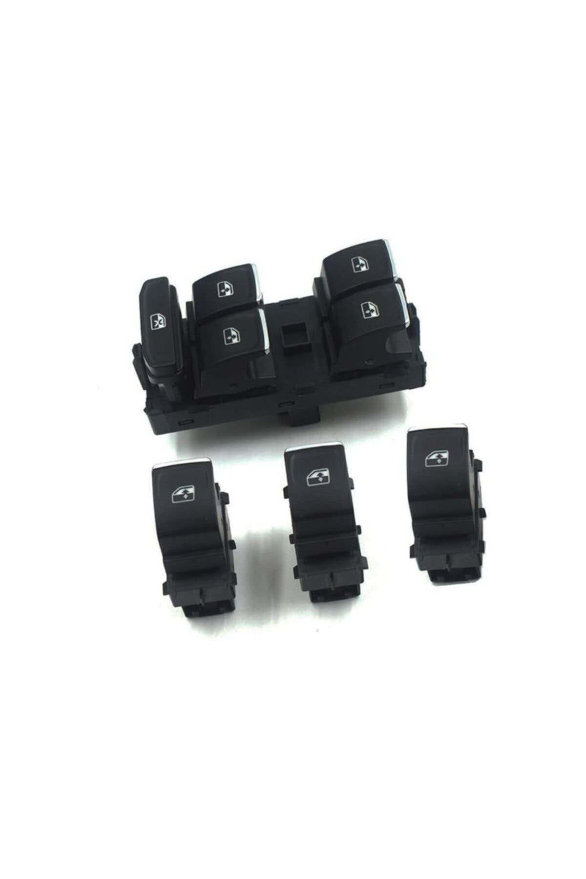 Delco Volkswagen Golf 7 Cam Düğmesi Anahtari Seti Takim Krom 2012--2017