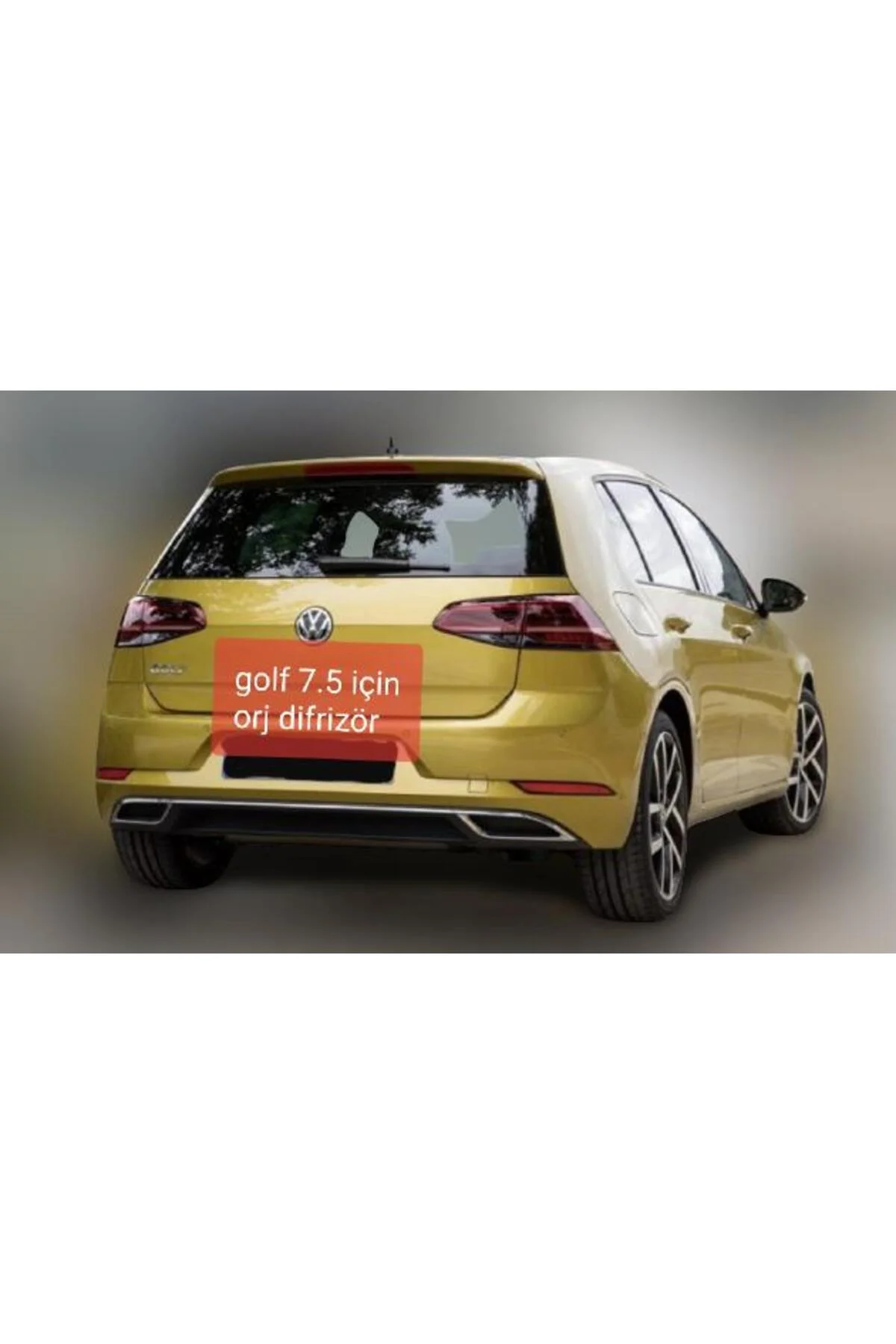 VOLKSWAGEN GOLF 7.5 2017-2020 ASTARLI ORJİNAL DİFÜZÖR