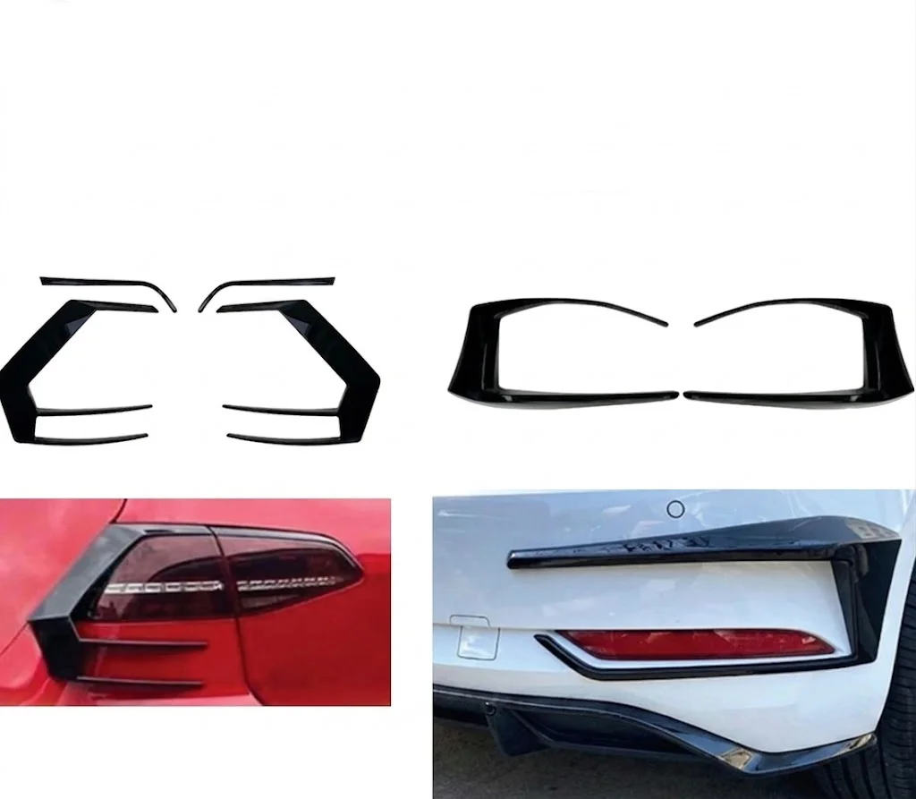 Volkswagen Golf 7.5 Uyumlu Arka Stop ve Arka Sis Farı Çerçeve Seti 6 Parça Parlak Siyah Volkswagen Golf 7.5 Uyumlu Arka Stop ve Arka Sis Farı Çerçeve Seti 6 Parça Parlak Siyah