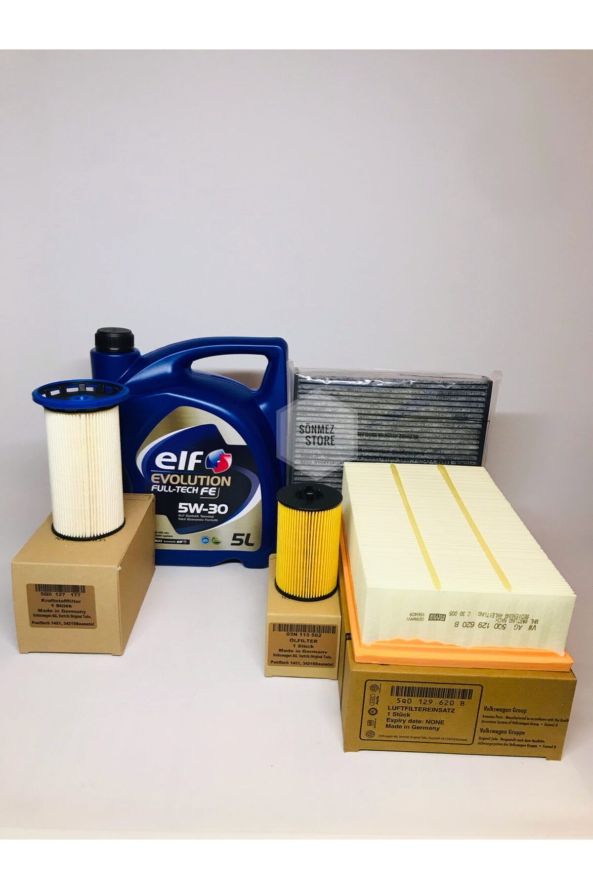 Volkswagen Golf Vıı 1.6 Tdi Filtre Bakım Seti 5w30 Motor Yağı Uyu