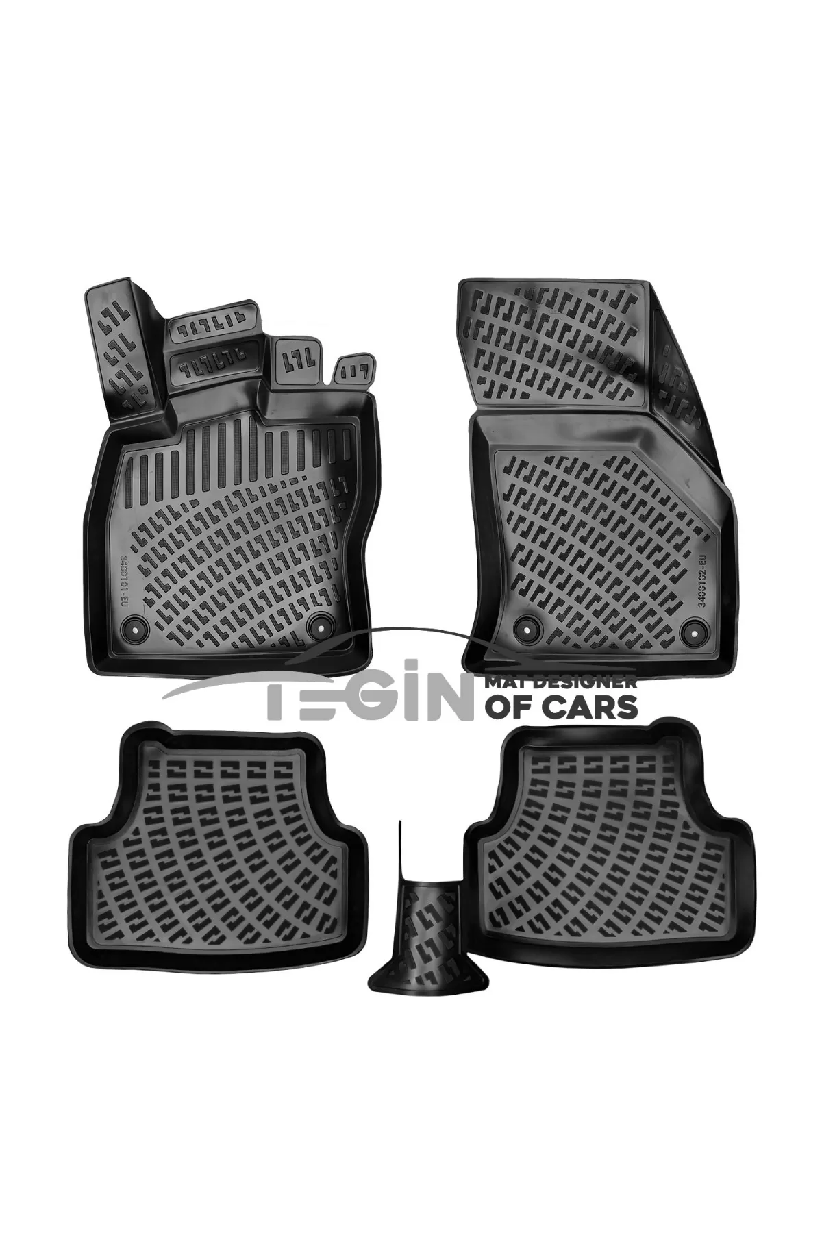Volkswagen Golf 7 Üst Bagaj 2020 Bagaj Havuzu + Siyah 3D Paspas
