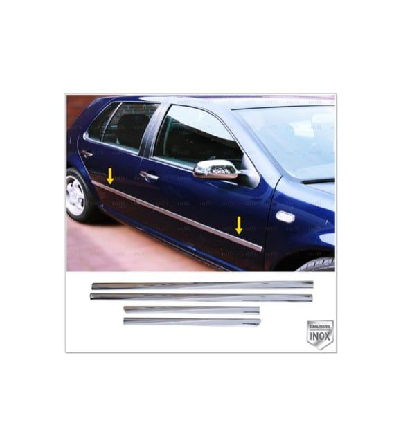 Volkswagen Golf Uyumlu 4 Yan Kapı Çıtası 1998-2004 Paslanmaz Çeli