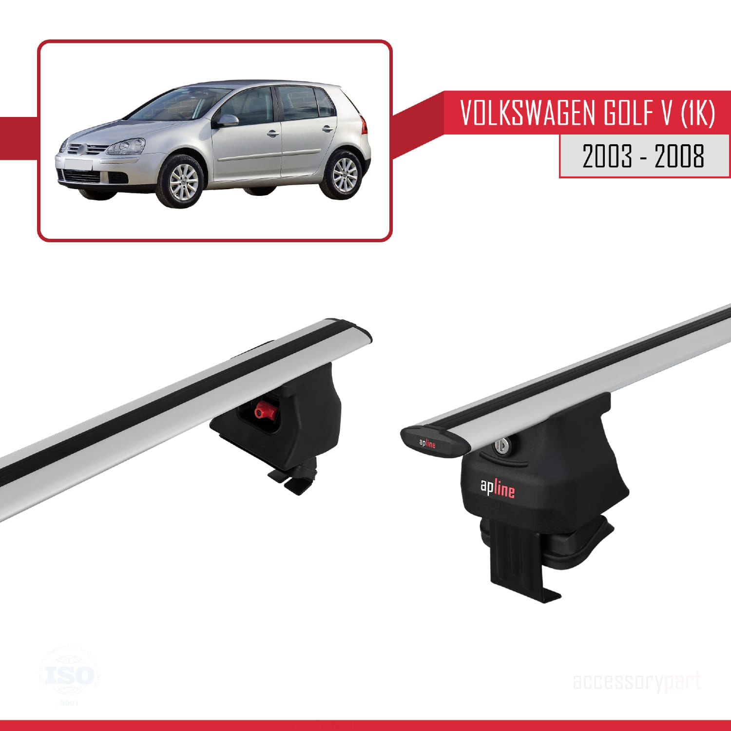 Volkswagen Golf V (1K) 2003-2008 Arası ile uyumlu ACE-4 Ara Atkı 