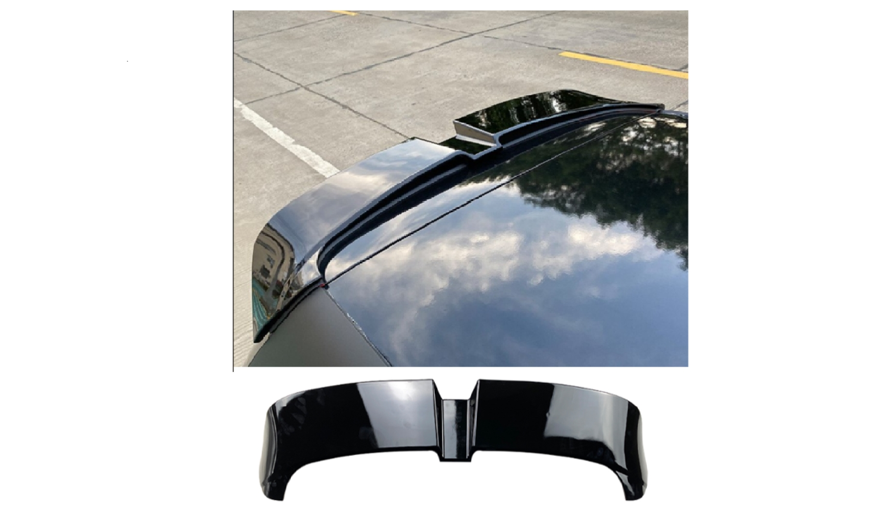 Volkswagen Golf Uyumlu 8 Oettinger Spoiler- Piano Black (Parlak S