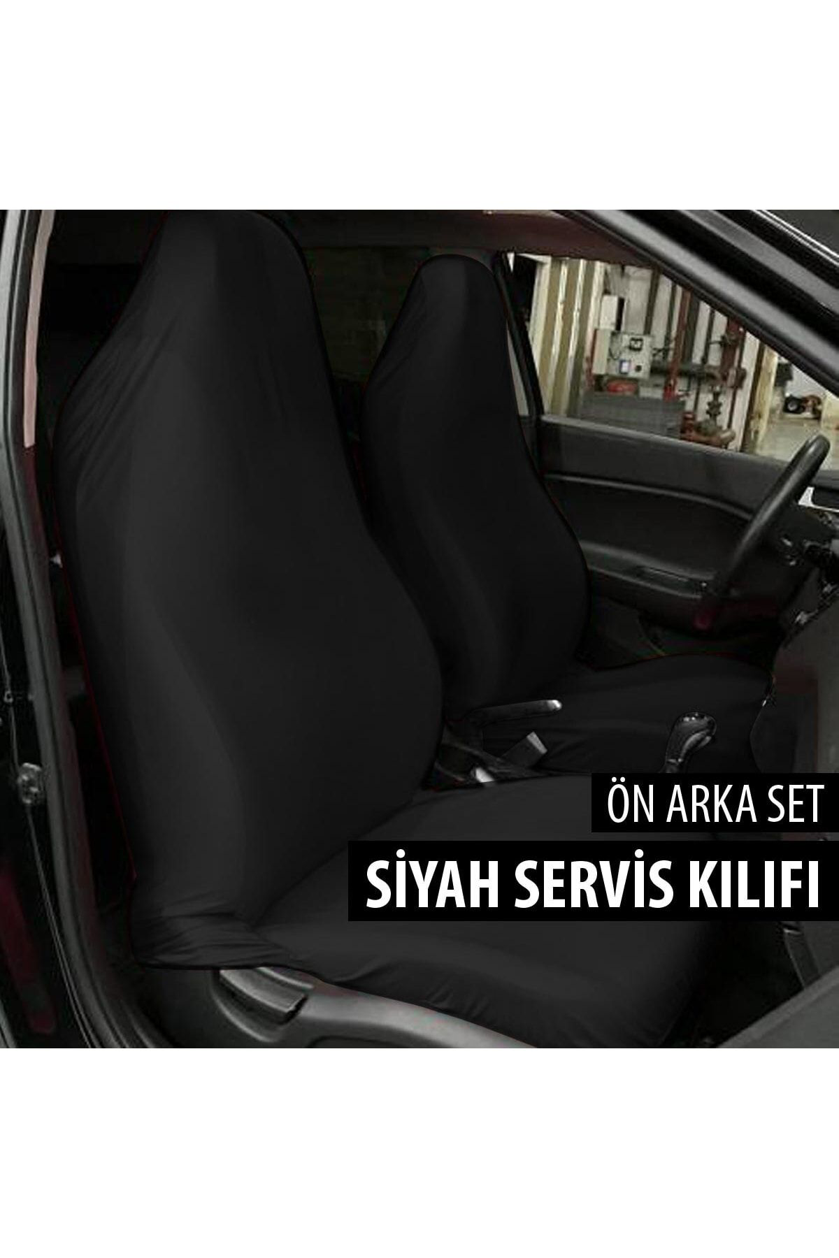 Volkswagen Golf 6 Uyumlu Koltuk Kılıfı Servis Kılıfı - Siyah