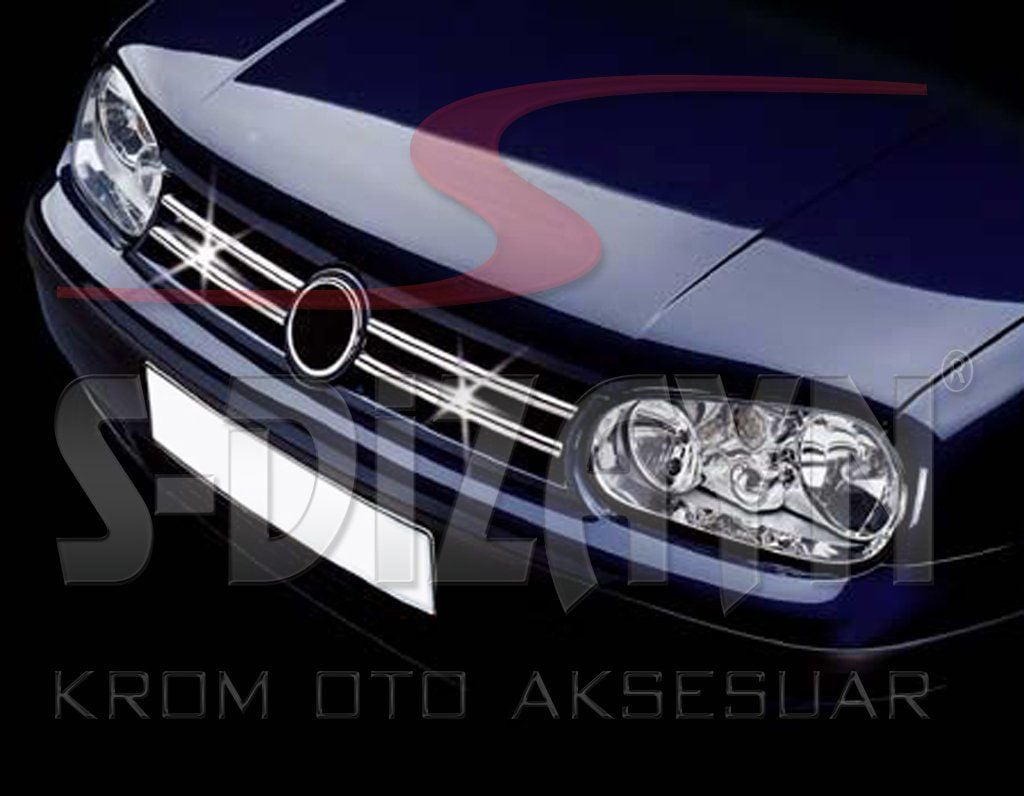Volkswagen Golf Uyumlu 4 Krom Ön Panjur 4 Parça 1998-2004 Volkswagen Golf Uyumlu 4 Krom Ön Panjur 4 Parça 1998-2004