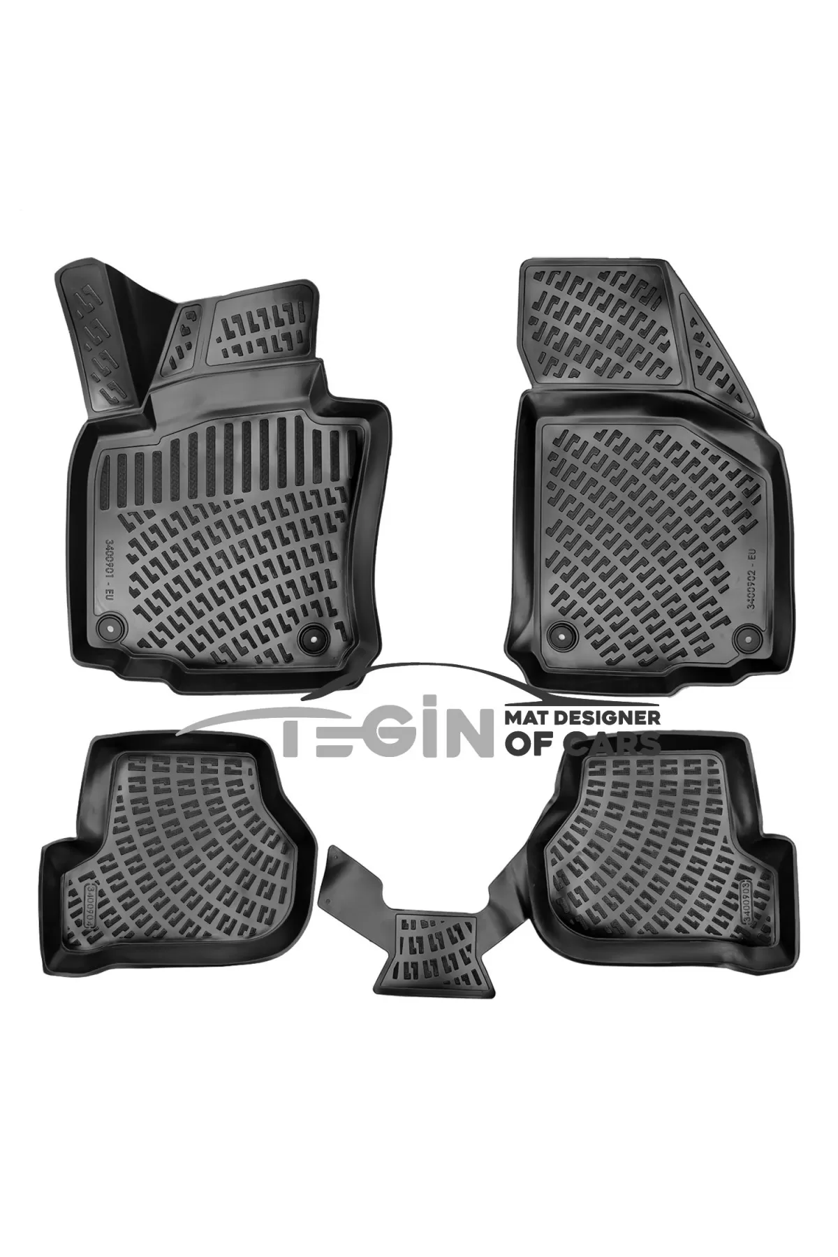 Volkswagen Jetta 2008 Bagaj Havuzu + Siyah 3D Paspas
