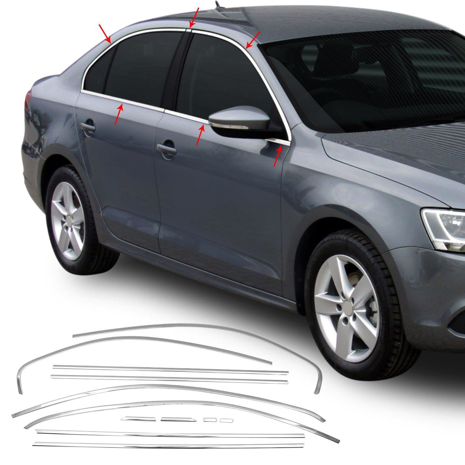 Volkswagen Jetta Uyumlu Cam Çerçevesi 2014-2018 Paslanmaz Çelik P Fiyatı, Yorumları ve Özellikleri