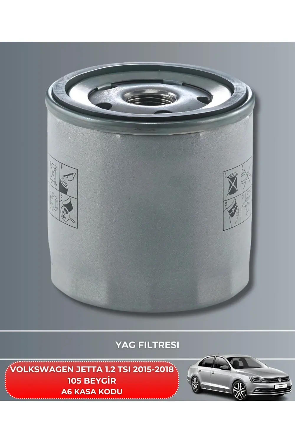 VOLKSWAGEN JETTA 1.2 TSI 2015-2016-2017-2018 105 BEYGİR FİLTRE -