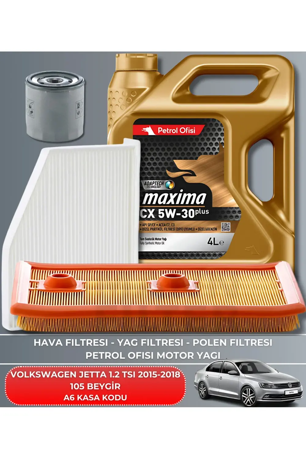 VOLKSWAGEN JETTA 1.2 TSI 2015-2016-2017-2018 105 BEYGİR FİLTRE -