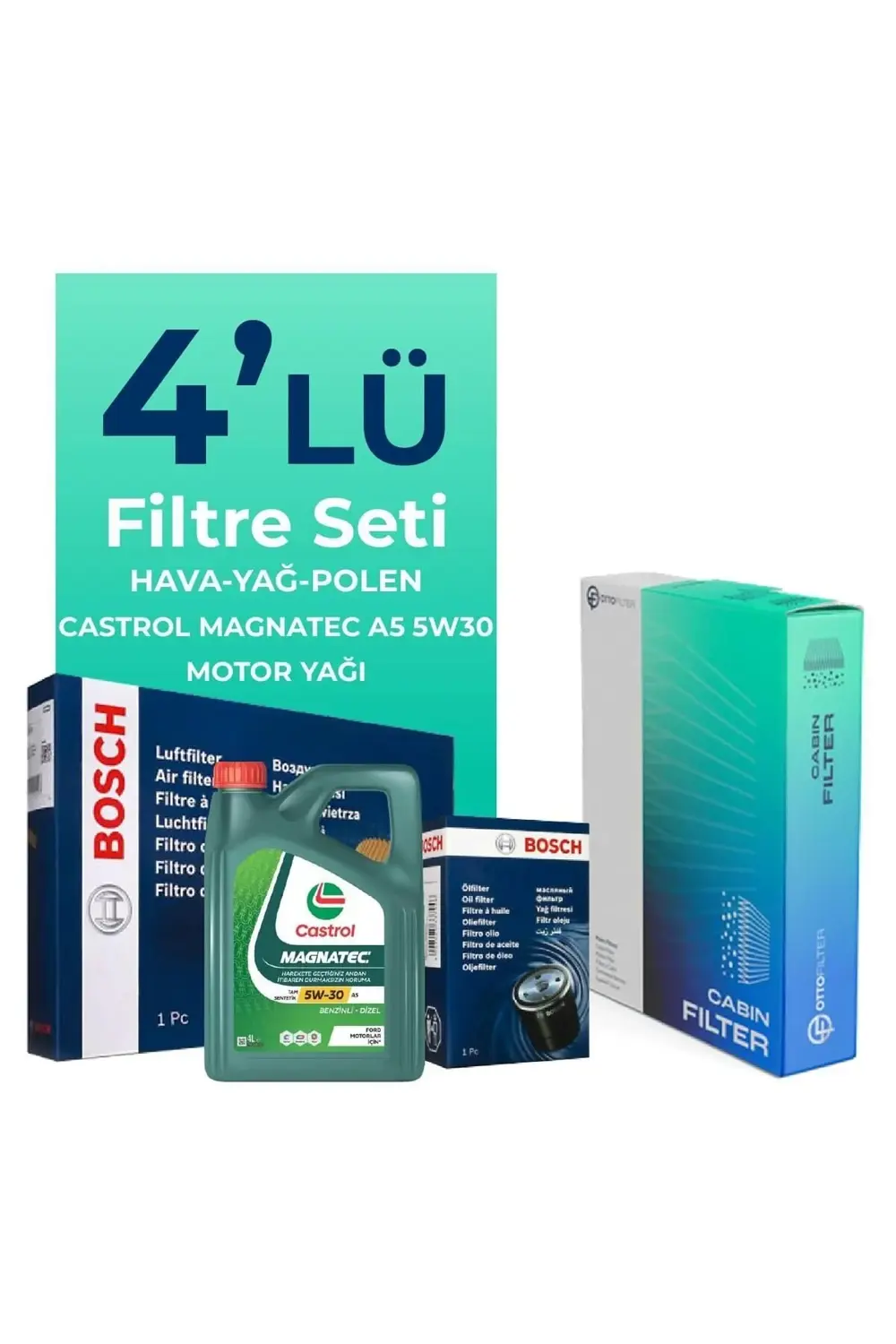 Volkswagen Jetta 1.2 Tsi Filtre Bakım Seti (2011-2015) -5w30 4lt