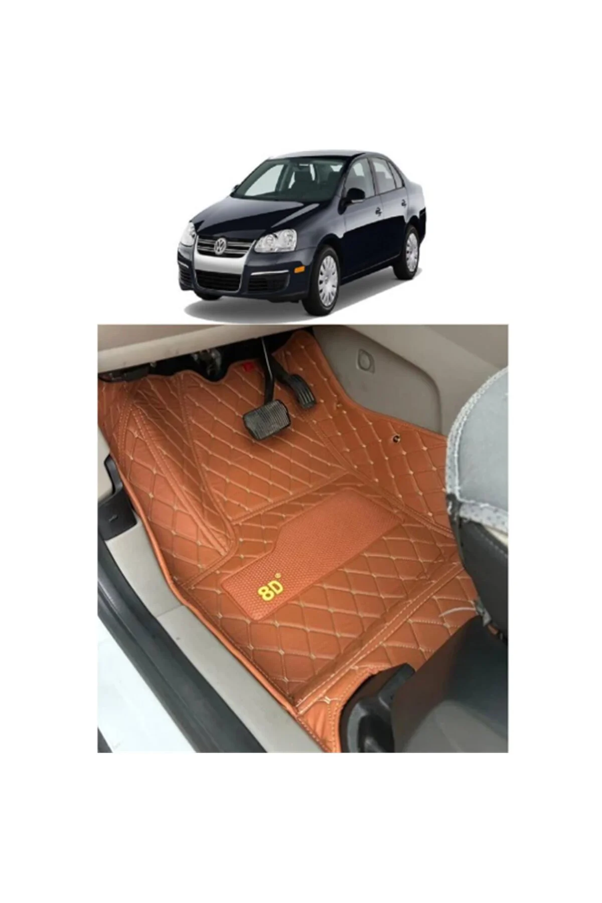 Volkswagen Jetta 2011-2018 Manuel Siyah 3D Havuzlu Paspas