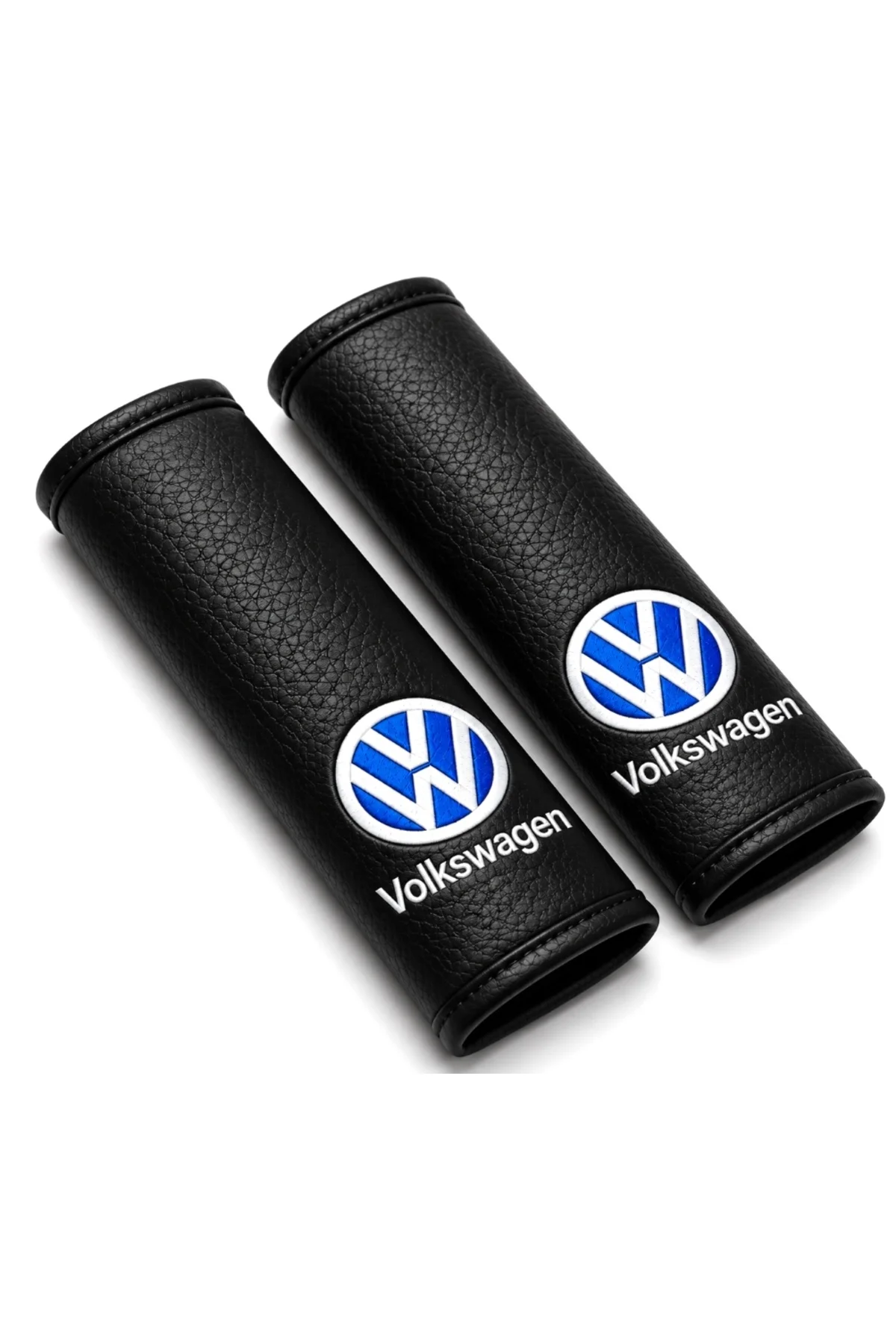 Volkswagen Mavi Logolu 4 Parça Oto Boyun Yastığı ve Emniyet Kemeri Pedi Seti – 2 Yastık + 2 Kemer Pedi, Siyah Suni Deri, Nakışlı Volkswagen Mavi Logolu 4 Parça Oto Boyun Yastığı ve Emniyet Kemeri Pedi Seti – 2 Yastık + 2 Kemer Pedi, Siyah Suni Deri, Nakışlı - Görsel 4