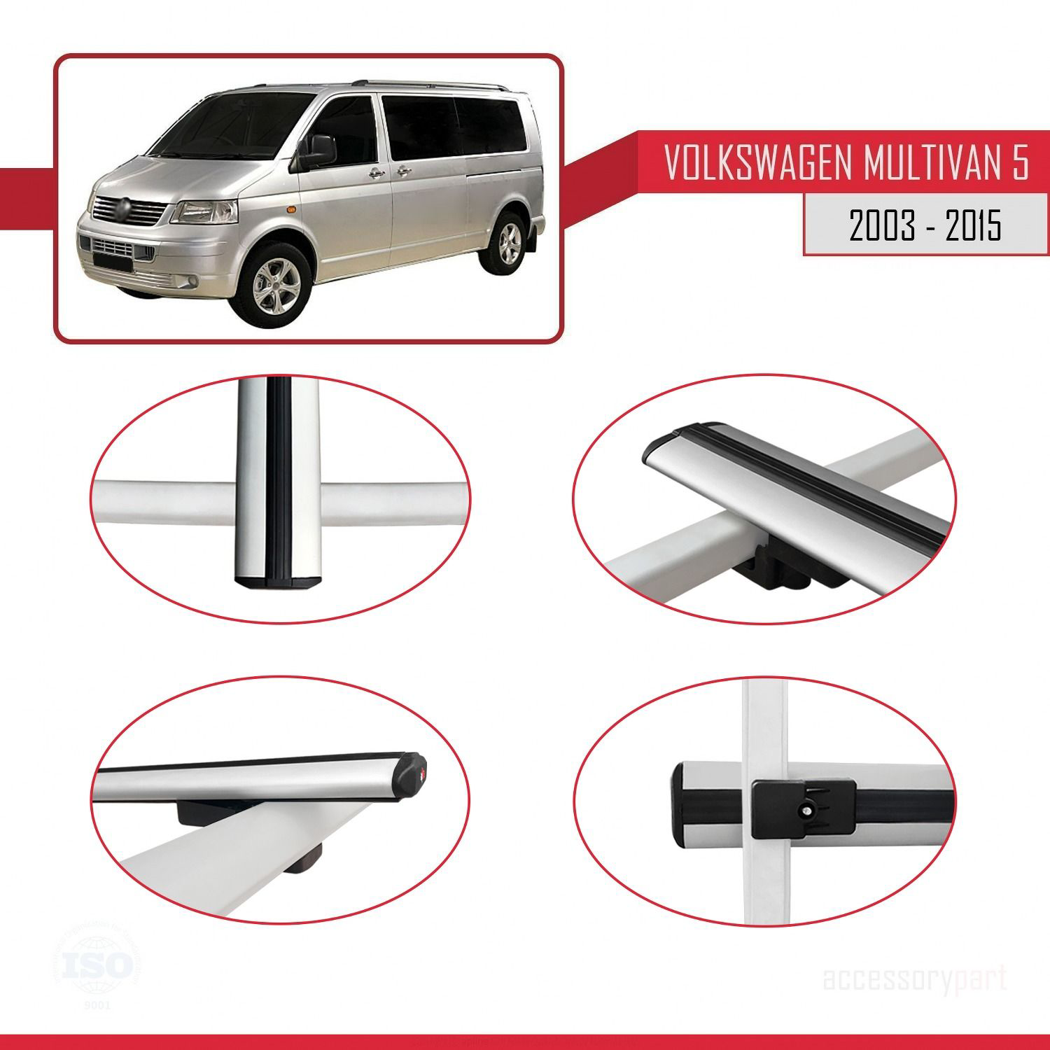 Volkswagen Multivan (T5) 2003-2015 Arası ile uyumlu Basic Model A