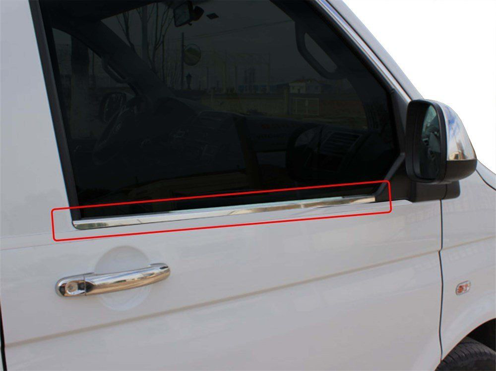 Volkswagen Multivan Uyumlu T5.5 Cam Çıtası 2 Parça Krom 2010 Ve S