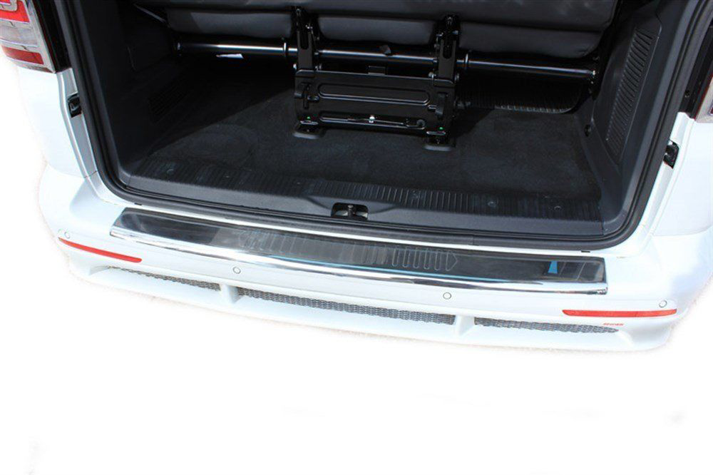 Volkswagen Multivan Uyumlu T5.5 Arka Tampon Eşiği Krom (Formlu) 2