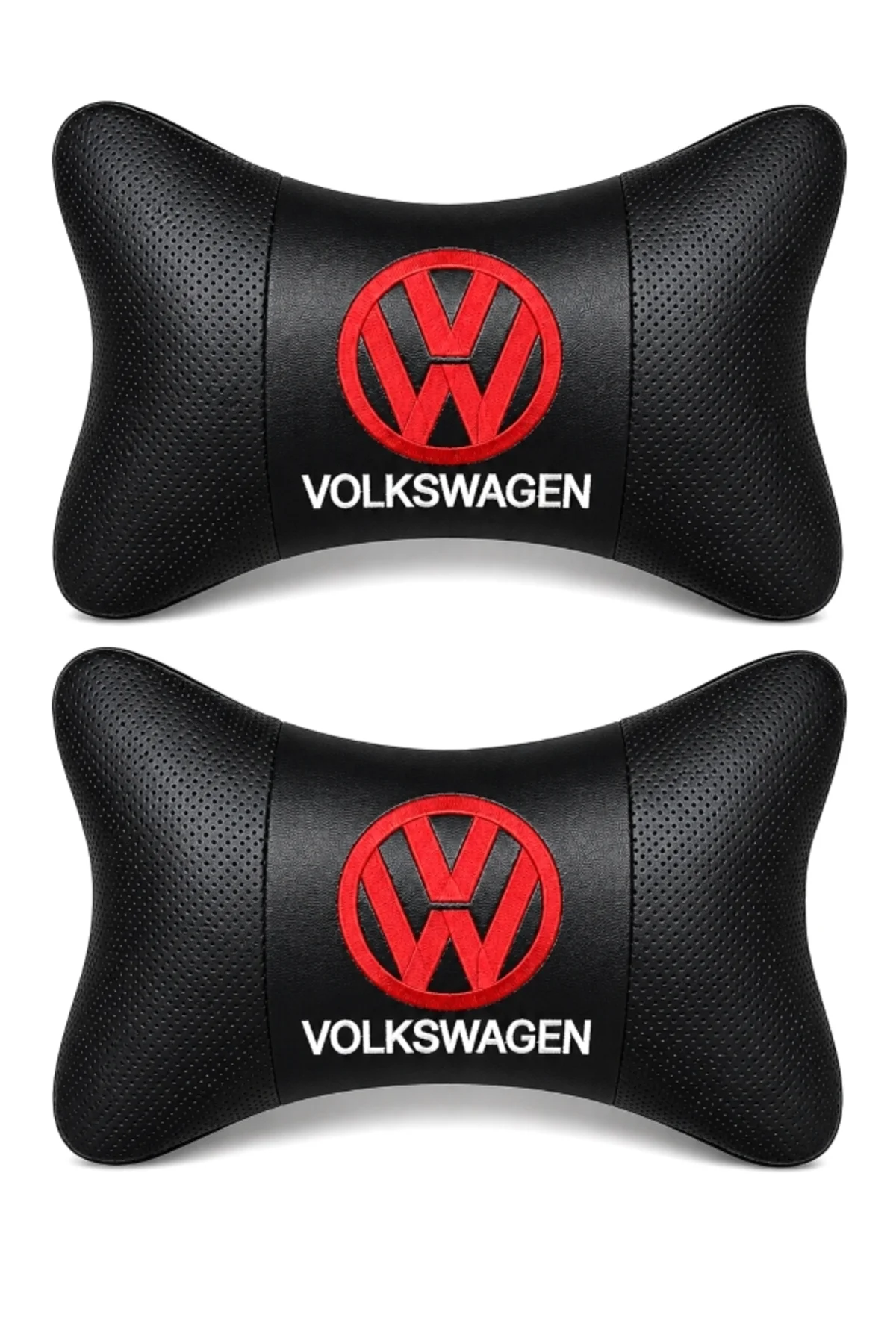 Volkswagen Papyon Yastık - Boyun Yastığı - Deri Yastık Kırmızı Logolu Volkswagen Papyon Yastık - Boyun Yastığı - Deri Yastık Kırmızı Logolu