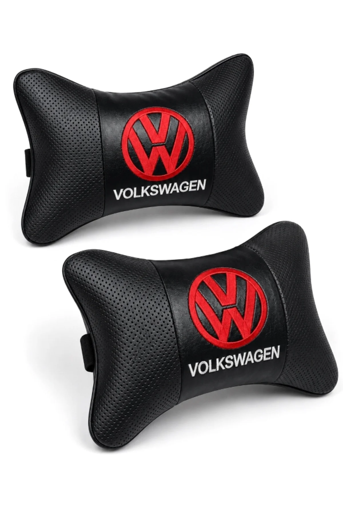 Volkswagen Papyon Yastık - Boyun Yastığı - Deri Yastık Kırmızı Logolu Volkswagen Papyon Yastık - Boyun Yastığı - Deri Yastık Kırmızı Logolu - Görsel 3