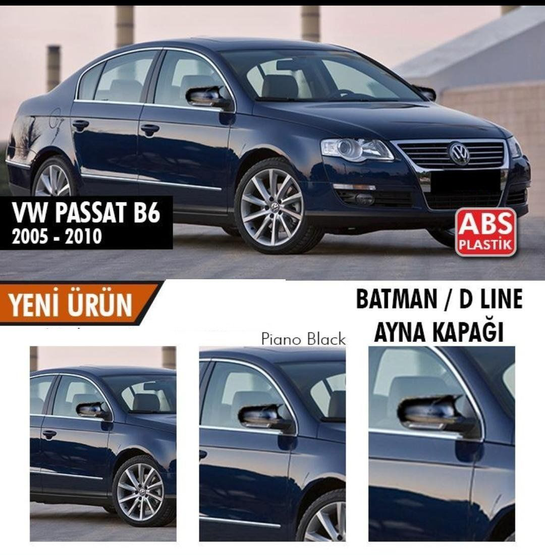 Volkswagen Passat Uyumlu B6 (2005-2010) Batman Yarasa Ayna Kapağı