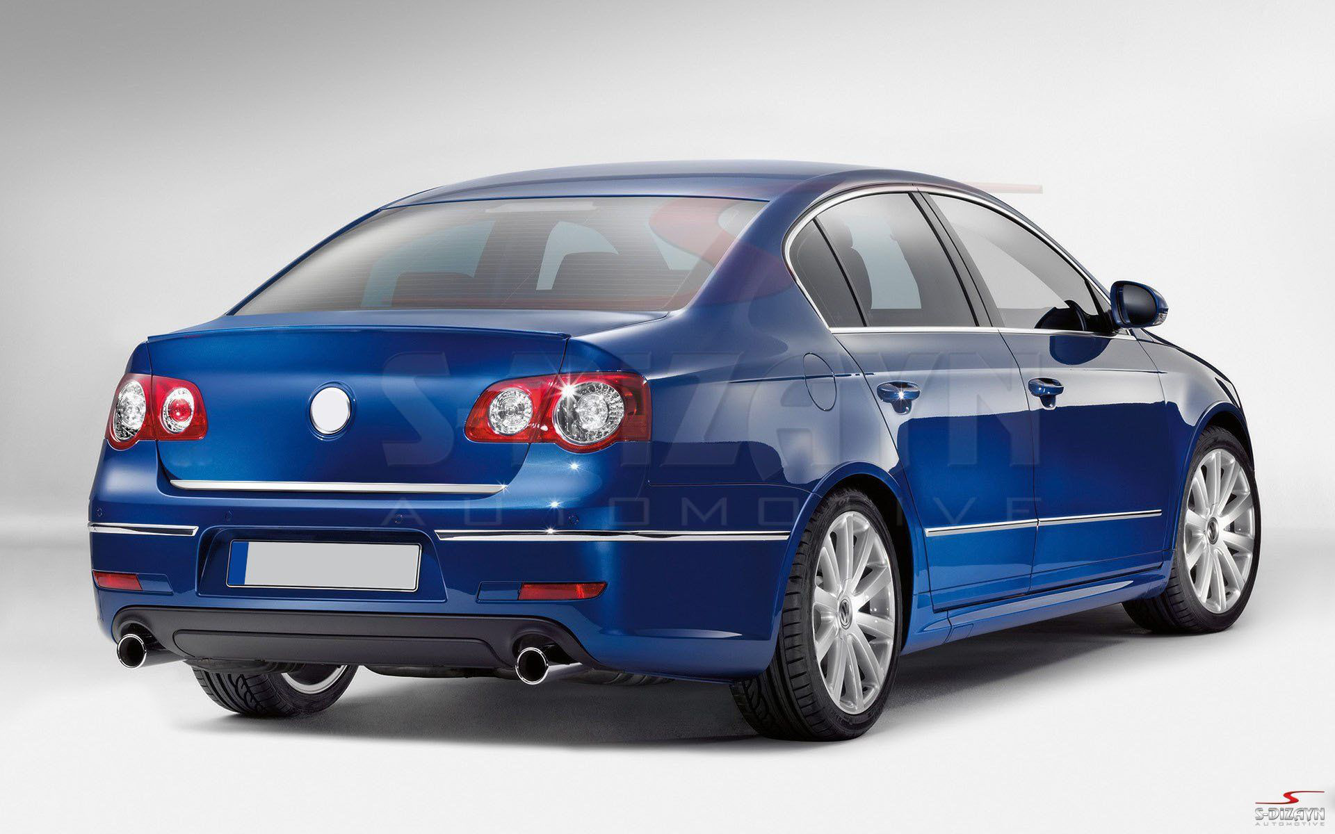 Volkswagen Passat Uyumlu B6 Krom Bagaj Alt Çıta 2005-2011 Volkswagen Passat Uyumlu B6 Krom Bagaj Alt Çıta 2005-2011