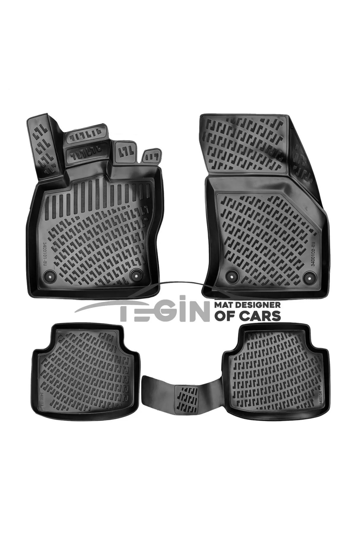 Volkswagen Passat B8 2019 Bagaj Havuzu + Siyah 3D Paspas