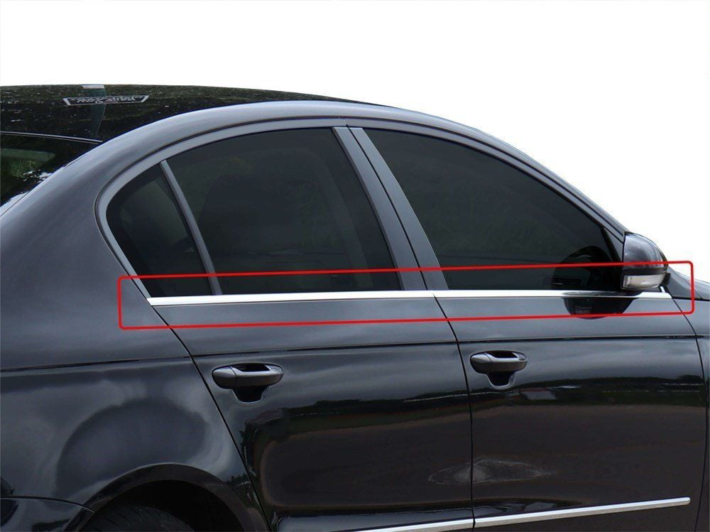 Volkswagen Passat Uyumlu 3C B6 Cam Çıtası 4 Parça  Krom 2005-2011