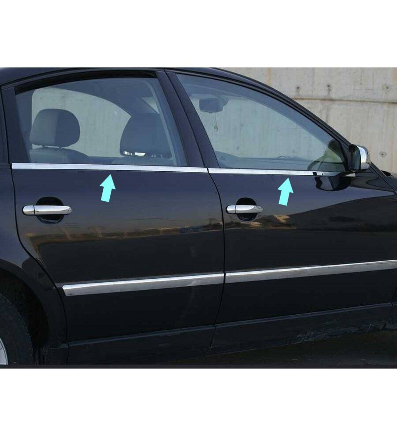Volkswagen Passat Uyumlu B3 Cam Çıtası 1998-2005 4 Parça Paslanma