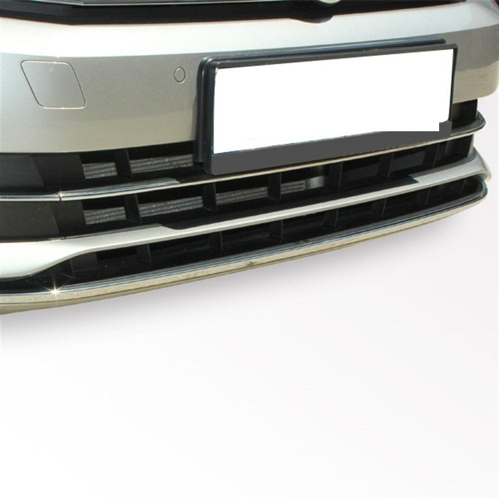 Volkswagen Passat Uyumlu B8 Ön Tampon Alt Çıtası 3 Parça Krom 201