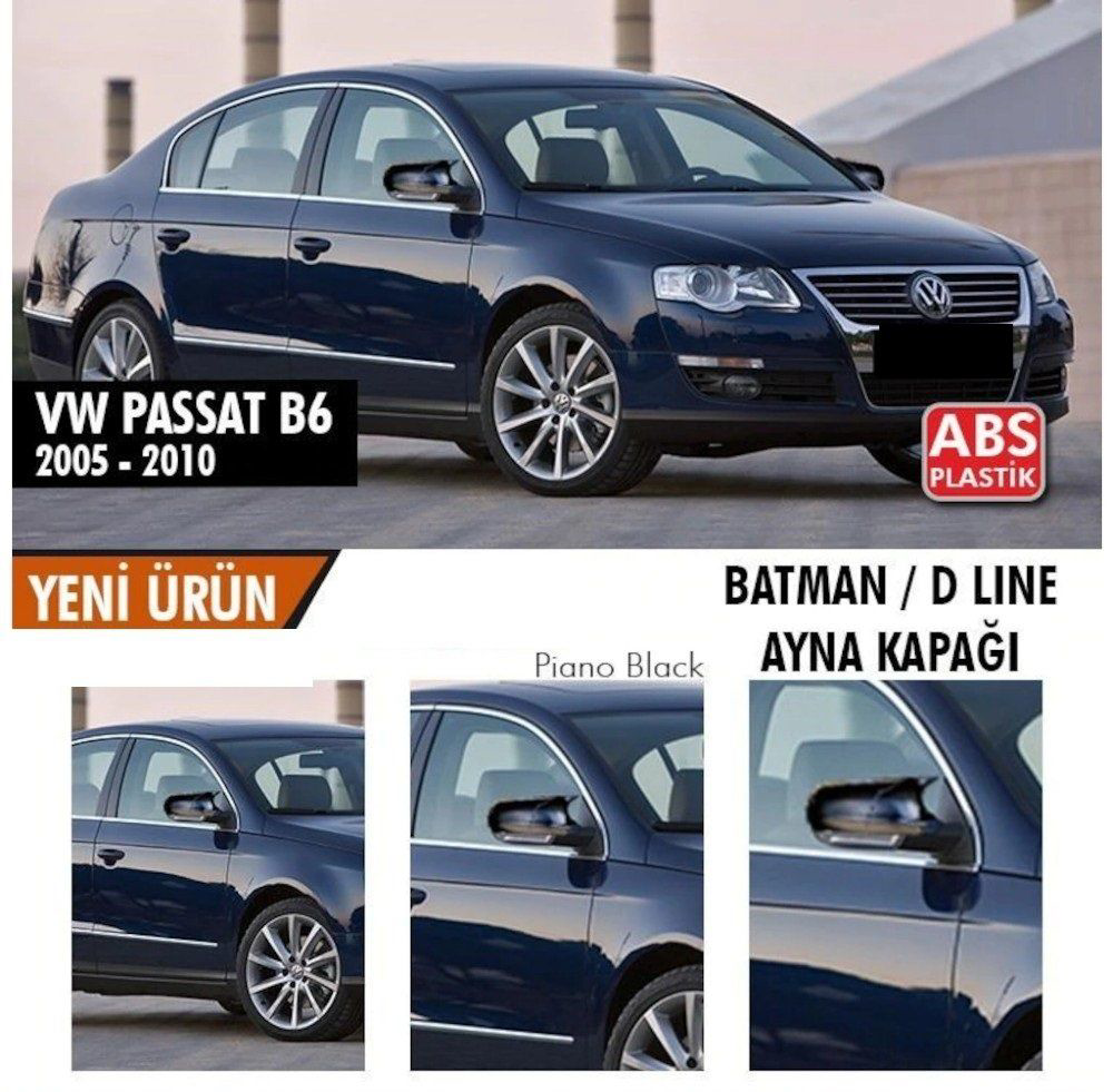 Volkswagen Passat Uyumlu B6 (2005-2010) Batman Yarasa Ayna Kapağı