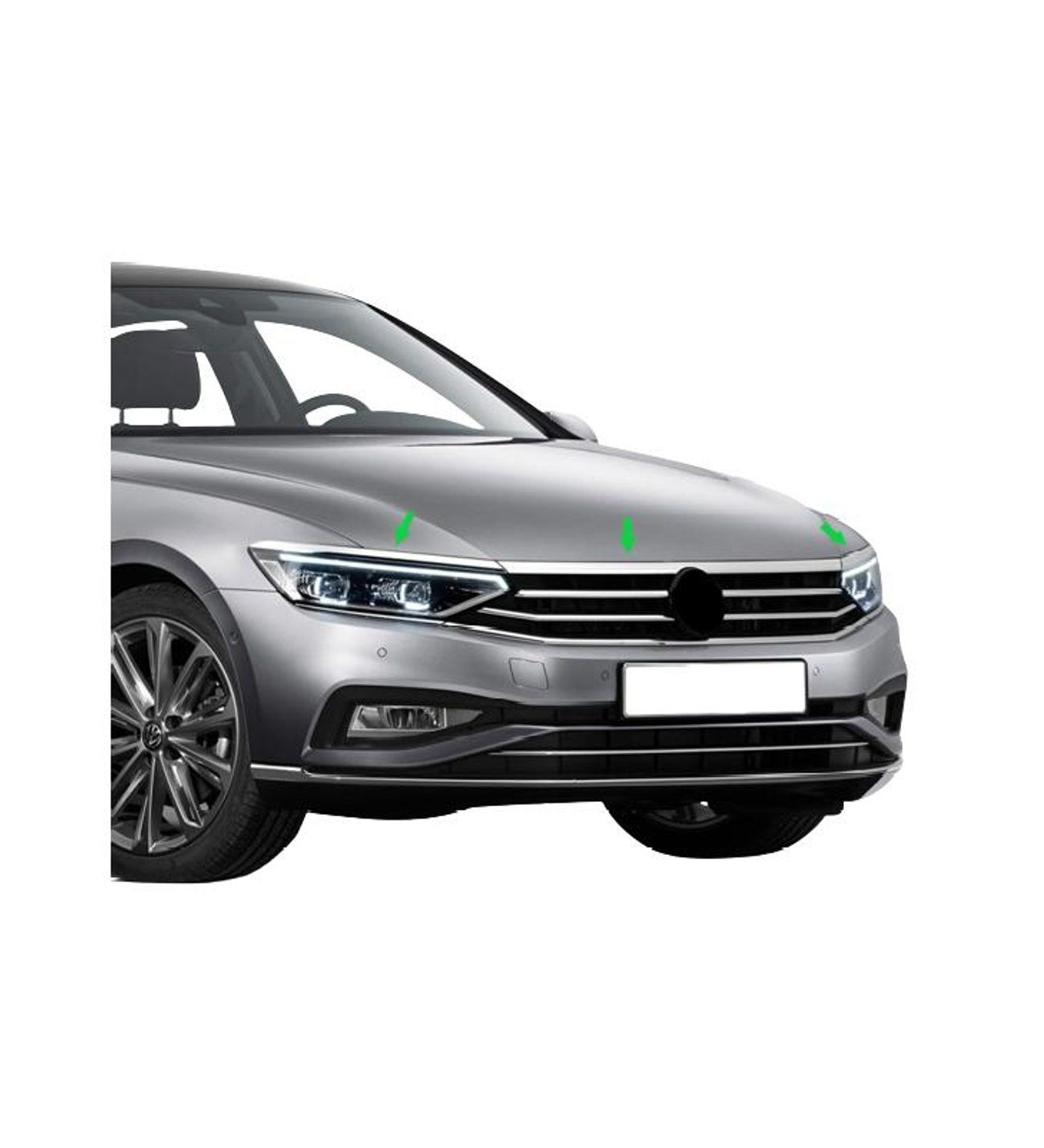 Volkswagen Passat Uyumlu B8,5 Sis Farı Çerçevesi -2019 Paslanmaz 