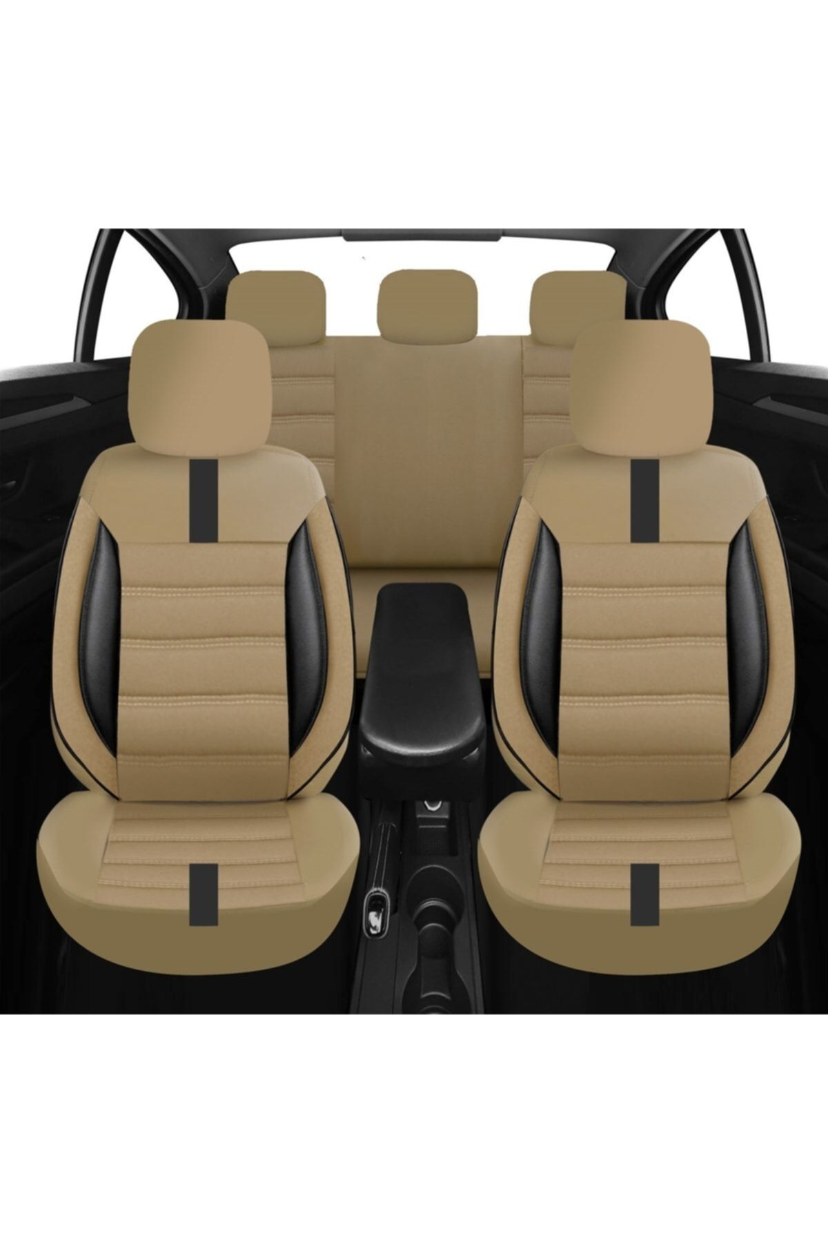 Volkswagen Passat B5 Uyumlu Koltuk Kılıfı Mirage Serisi - Bej