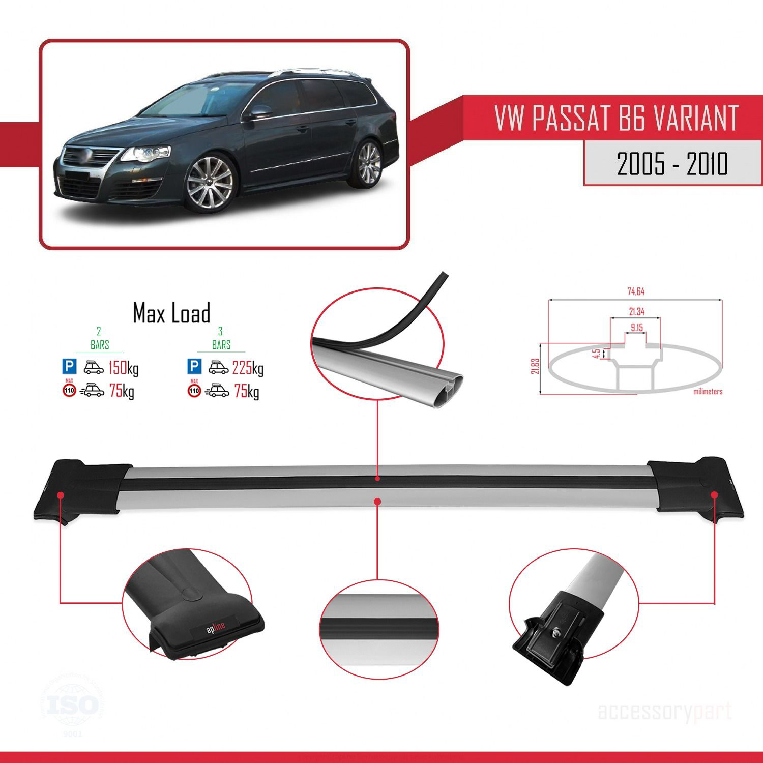 Volkswagen Passat (B6) VARIANT 2005-2010 Arası ile uyumlu FLY Mod