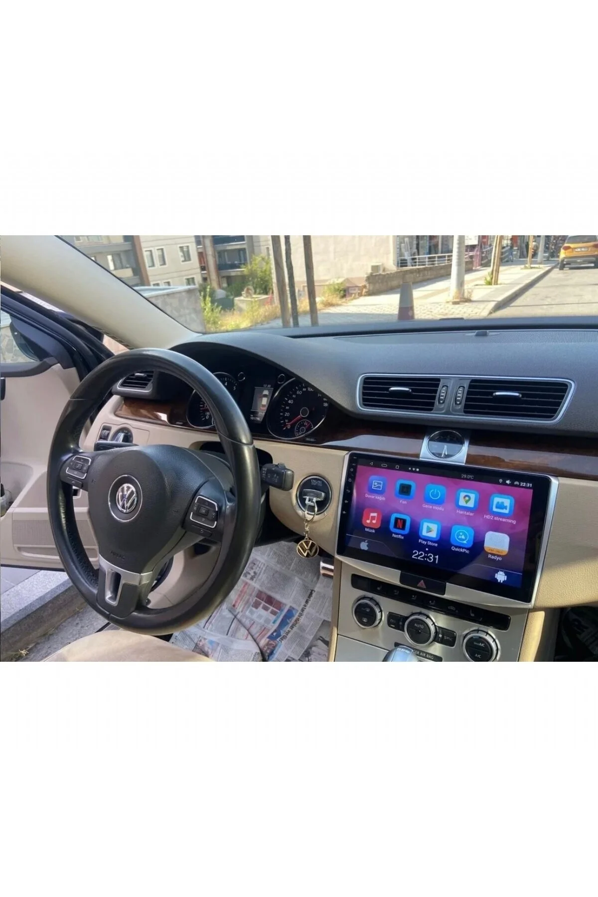 VOLKSWAGEN PASSAT 2006-2014 B6-B7 CC ANDROİD CARPLAY MULTİMEDYA KAMERA 2/32GB