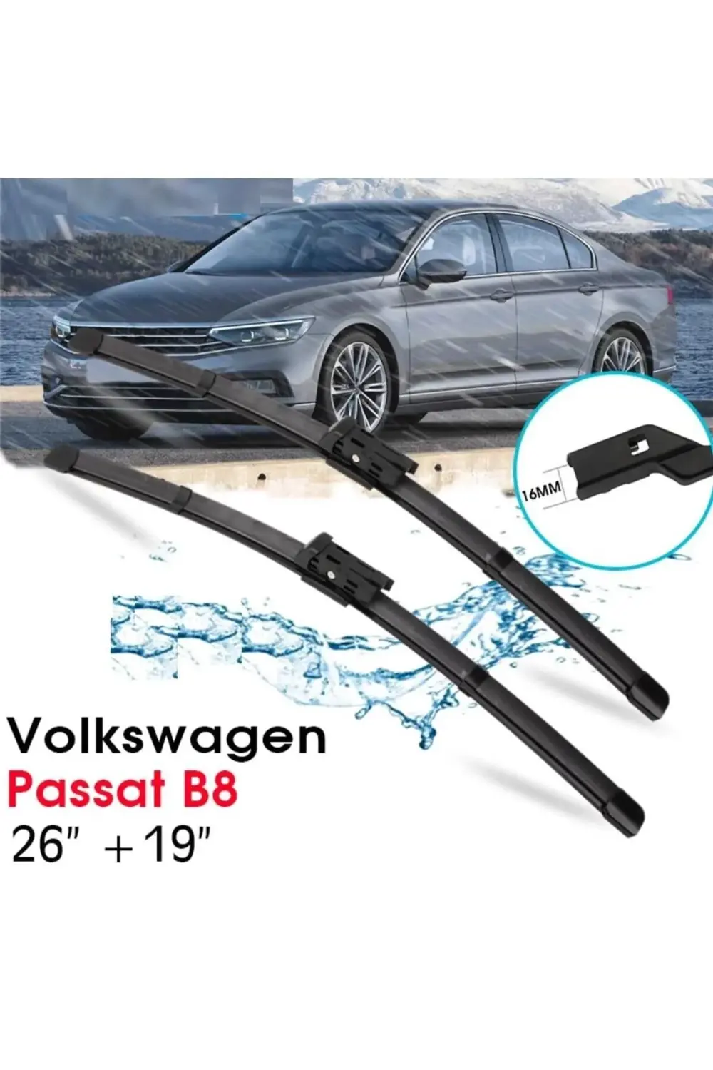Volkswagen Passat B8 Ön Cam Muz Silecek Takımı 2014-2019 Volkswagen Passat B8 Ön Cam Muz Silecek Takımı 2014-2019