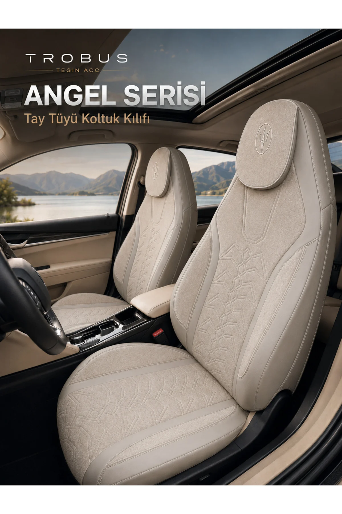 Volkswagen Passat Sedan 2015 ve Sonrası Uyumlu Angel Serisi Tay Tüyü Koltuk Kılıfı Bej Fiyatı, Yorumları ve Özellikleri