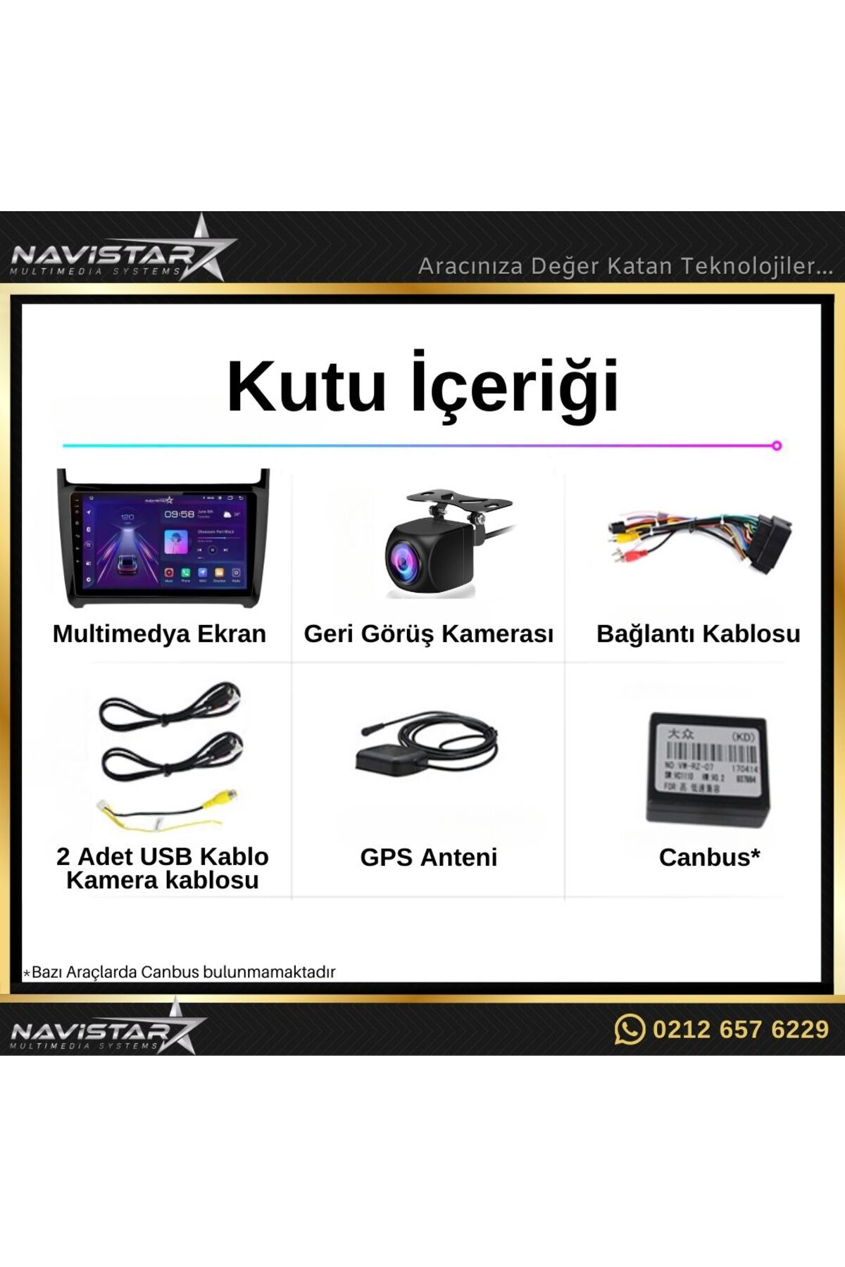 Volkswagen Polo 2 64gb Android 13 Kablosuz Carplay 2008-2020 Navi