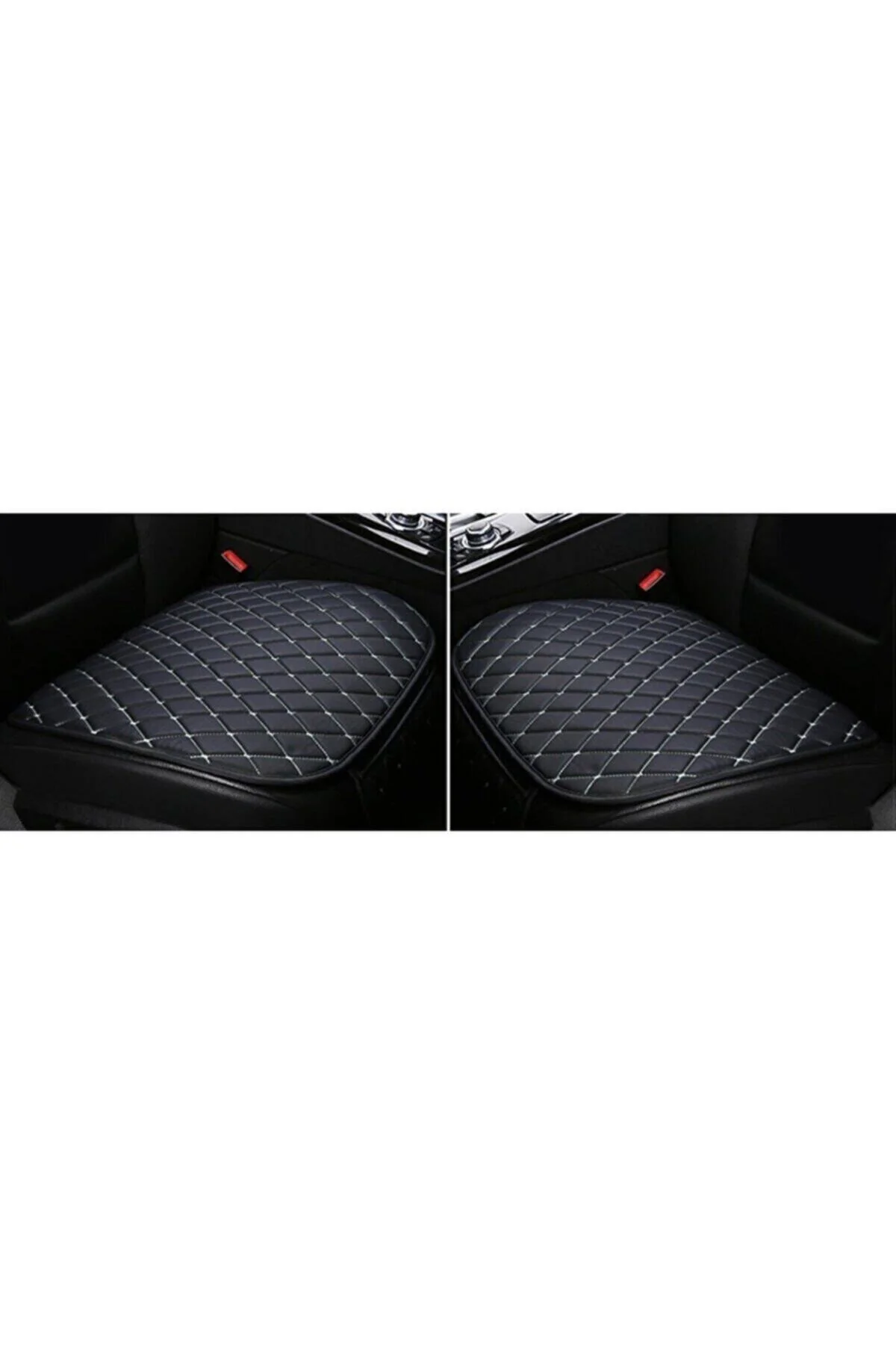 Volkswagen Polo 2002-2008 9n Siyah Kumaş Minder Beyaz Nakışlı - Görsel 2