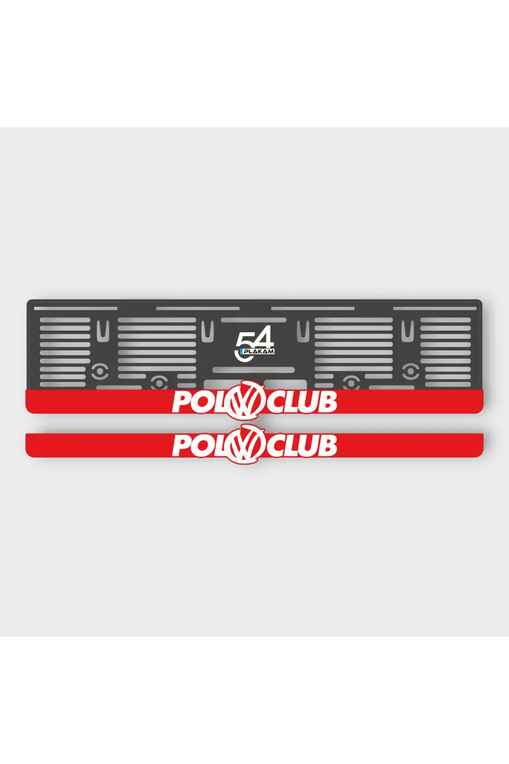 VOLKSWAGEN POLO CLUP KABARTMALI PLEKSİ ARABA PLAKALIĞI